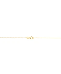 Polished Mary and Baby Jesus Medallion on 18" Chain in 14K Yellow Gold