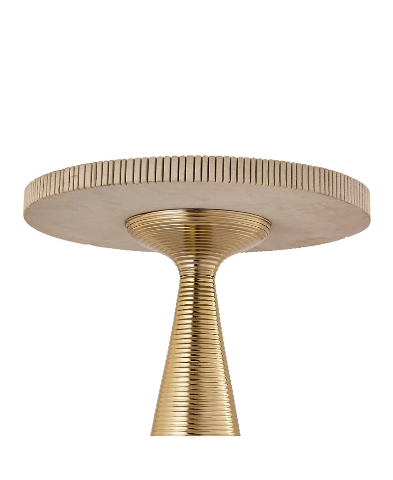 Celeste Ribbed Side Table