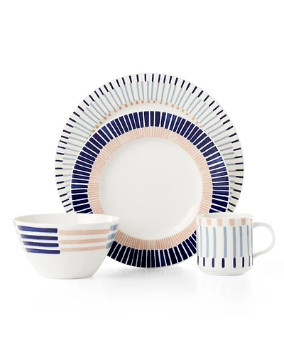 kate spade new york Brook Lane Place Setting Dinnerware, Set of 4
