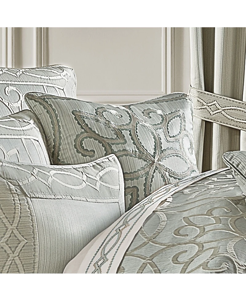 Five Queens Court Nouveau Embellished Decorative Pillow, 18" x 18"