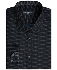 Society of Threads Men's Slim-Fit Non-Iron Performance Print Dress Shirt