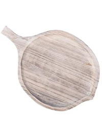 Wooden Leaf Shape Serving Tray Display Platter