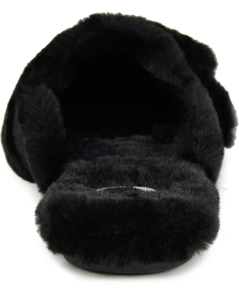 Journee Collection Women's Faux Fur Eara Slipper