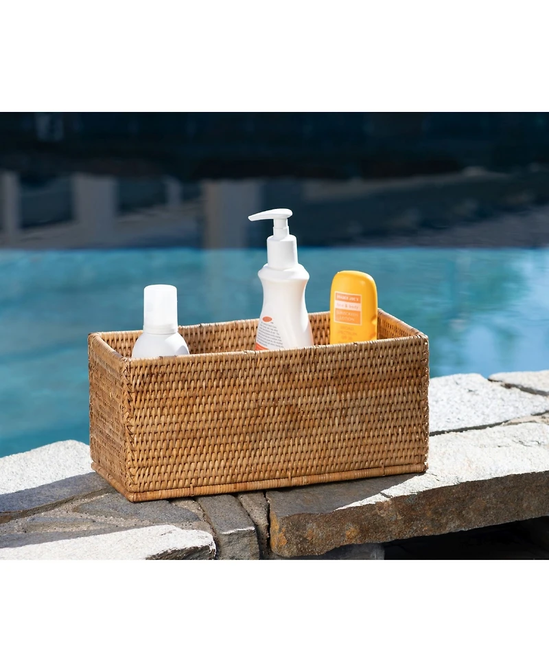 Artifacts Rattan Rectangular Basket