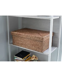 Artifacts Rattan Rectangular Storage Box with Lid