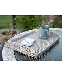 Artifacts Rattan 17" Rectangular Tray