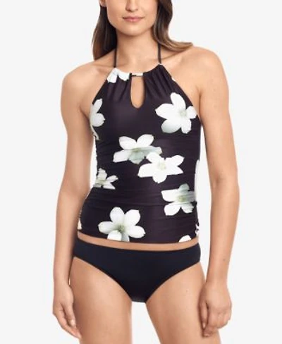 Lauren By Ralph Lauren Floral Print Halterkini Hipster Bikini Bottoms