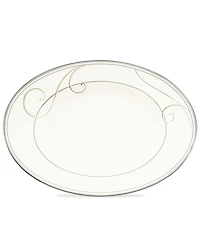 Noritake Dinnerware, Platinum Wave Oval Platter