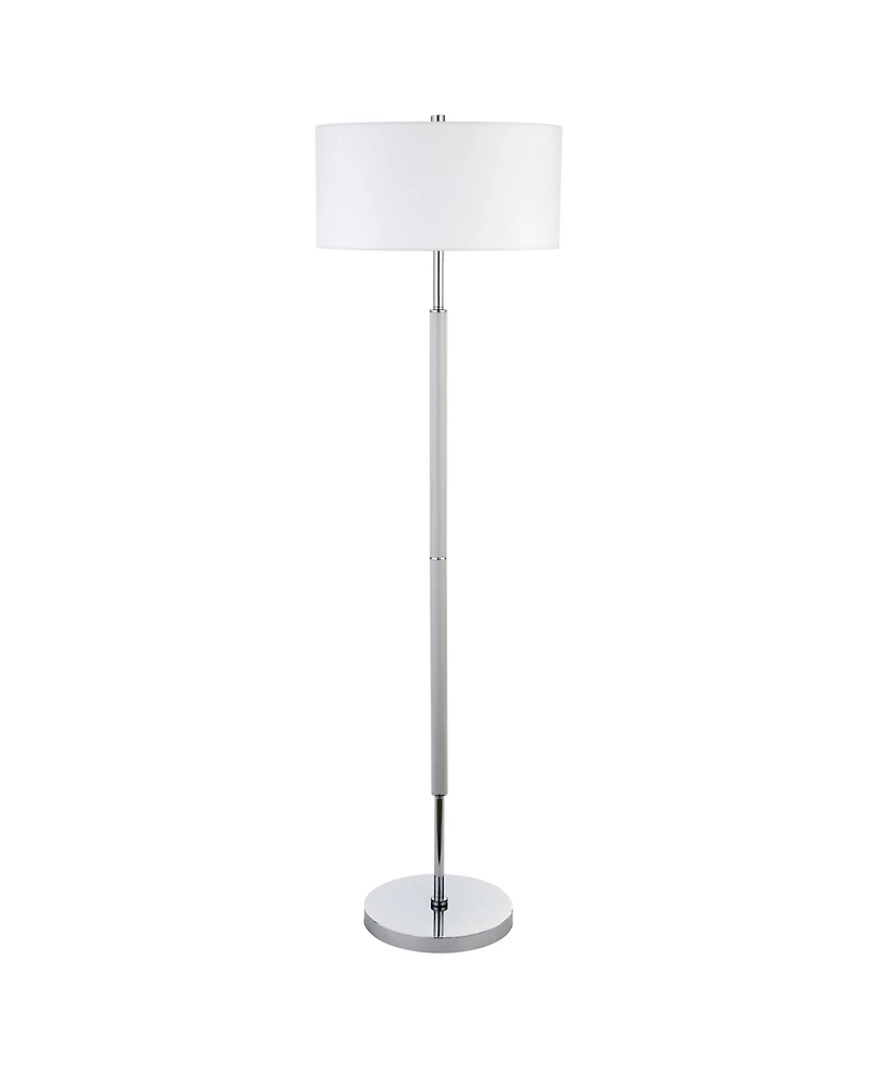 Hudson & Canal 61.5" Metal Simone 2-Light Floor Lamp