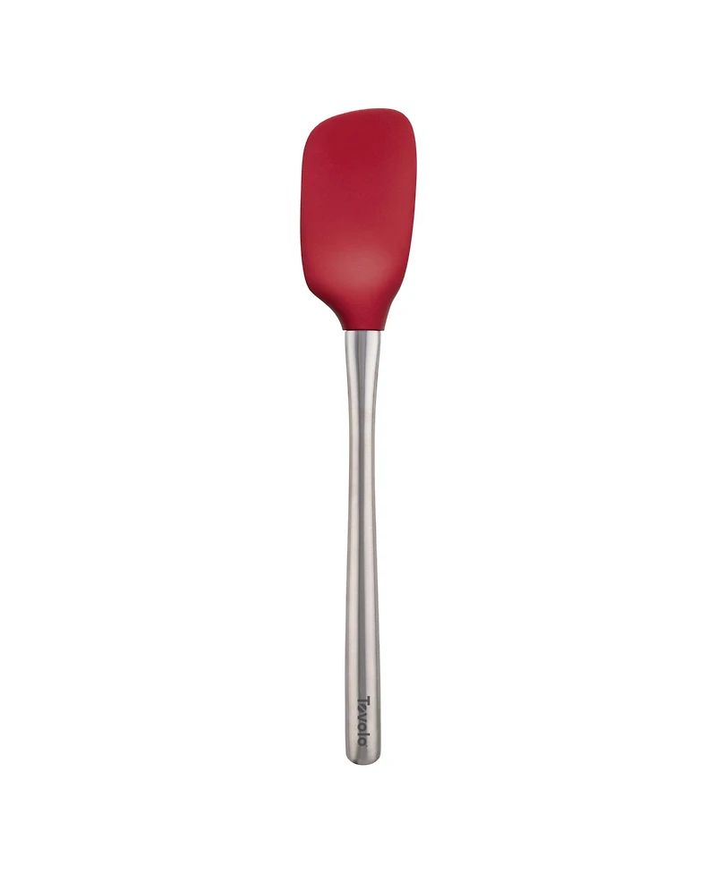 Tovolo Flex-Core Stainless Steel Handled Spoonula, Silicone Spoon Spatula Head