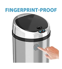 8 Gallon / 30 Liter Stainless Steel SoftStep Round Kitchen Trash Can with Odor Filter