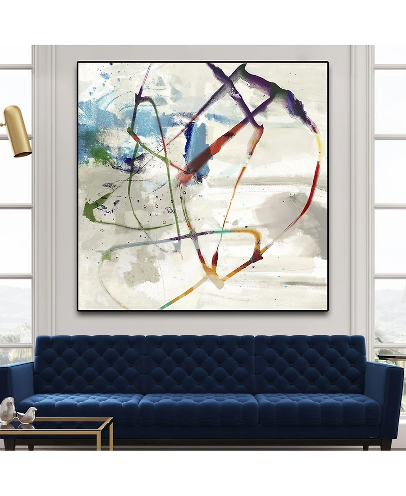 Giant Art Playful Intent Ii Oversized Framed Canvas, 45" x 45"