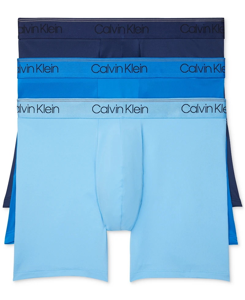 Calvin Klein Men's 3-Pack Microfiber Stretch Boxer Briefs Underwear