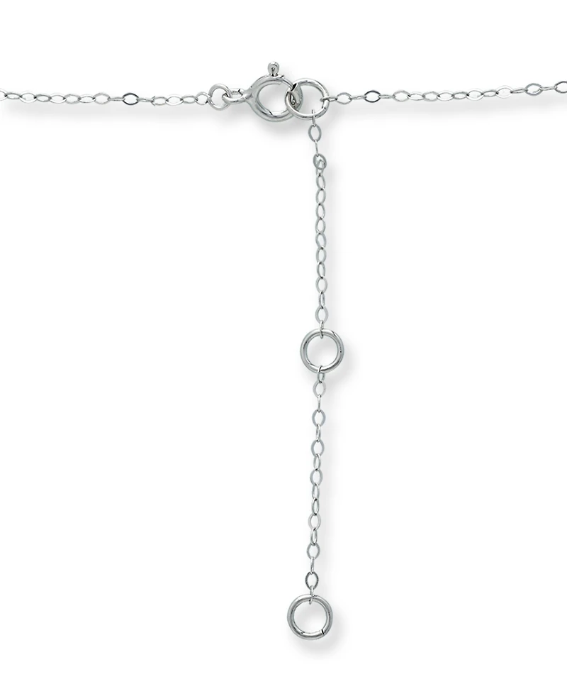 Giani Bernini Cubic Zirconia Crescent Moon & Heart 16" Pendant Necklace Sterling Silver 18k Gold-Plate, Created for Macy's (Also Silv
