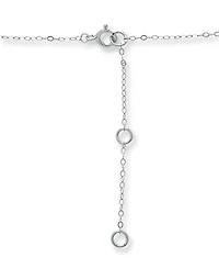 Giani Bernini Cubic Zirconia Crescent Moon & Heart 16" Pendant Necklace Sterling Silver 18k Gold-Plate, Created for Macy's (Also Silv