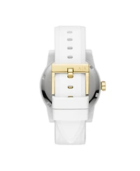 Ax Women's White Silicone Strap Watch with Luggage Tag 36mm