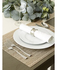 Design Imports Metallic Basket weave Placemat, Set of 6