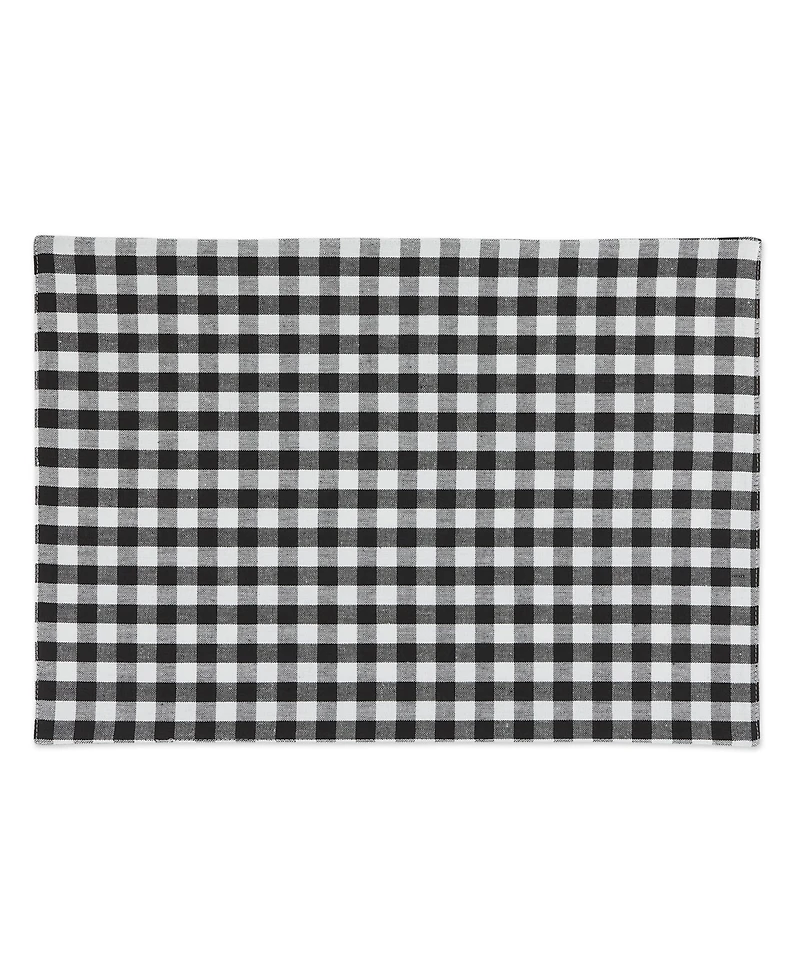 Design Imports Reversible Gingham - Buffalo Check Placemat Set