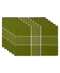 Design Imports Fiesta Check Placemat, Set of 6