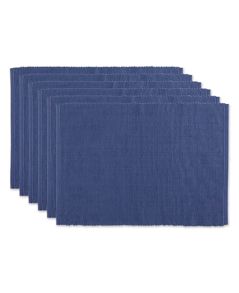 Design Imports Ribbed Placemat, Set of 6