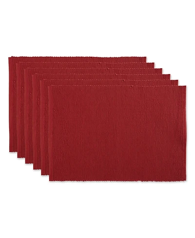 Design Imports Ribbed Placemat, Set of 6