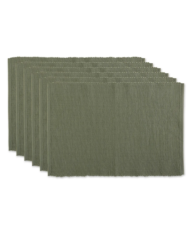 Design Imports Ribbed Placemat, Set of 6