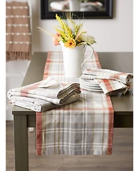 Design Imports Thanksgiving Cozy Picnic, Plaid Tablecloth, 52" x 52"