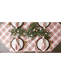 Design Imports Kitchen and Table Top Jolly Tree Collection Tablecloth, Nutcracker Plaid, 52" x 52"