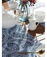 Design Imports Paisley Print Outdoor Placemat, Set of 6