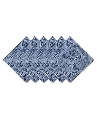Design Imports Paisley Print Outdoor Napkin, Set of 6