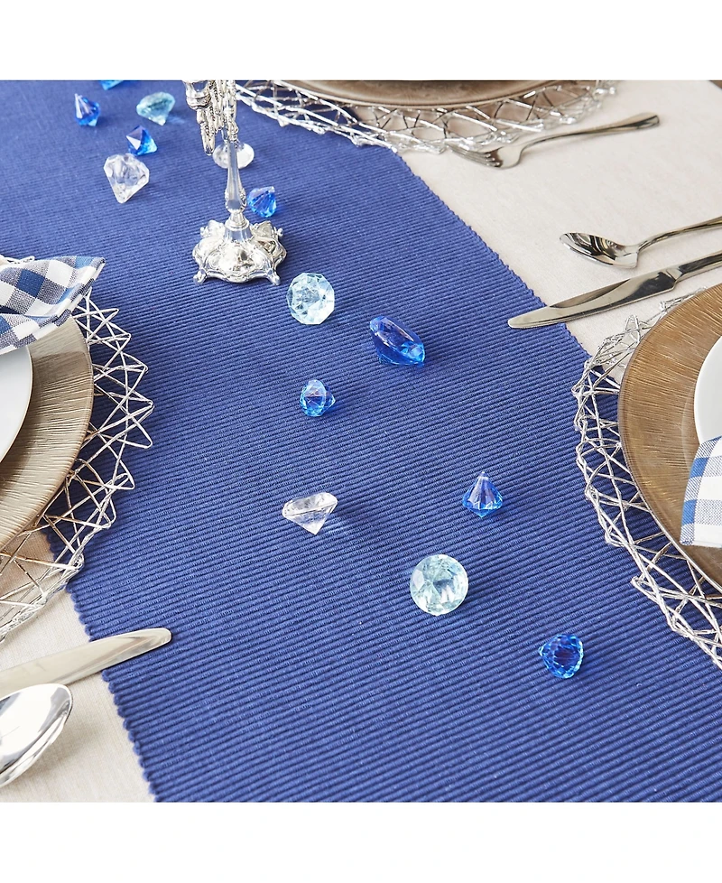 Design Imports Ribbed Table Runner 13" x 72"