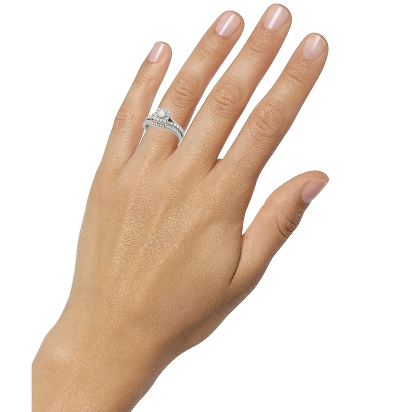 Diamond Halo Bridal Set (1 ct. t.w.) 14k Yellow or White Gold