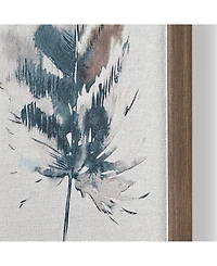 Painterly Feathers Framed Canvas Wall Art, Set of 2