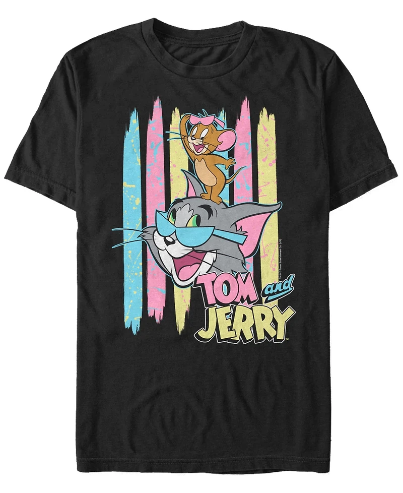 Men's Tom Jerry 90s Pastel Sunglasses Tj Short Sleeve T-shirt