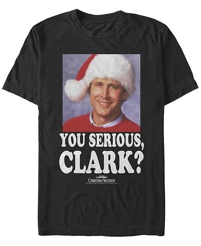 Men's National Lampoon Christmas Vacation Serious Clark Short Sleeve T-shirt