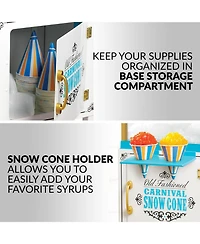 Nostalgia SCC399 Snow Cone Cart - 48 Inches Tall