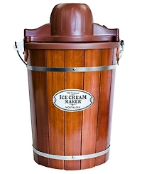 Nostalgia ICMP600WD 6-Quart Wood Bucket Ice Cream Maker