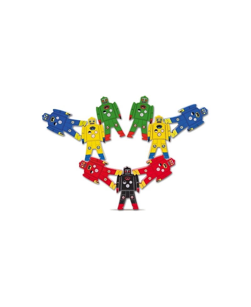 Schylling Wooden Stacking Robot Figures