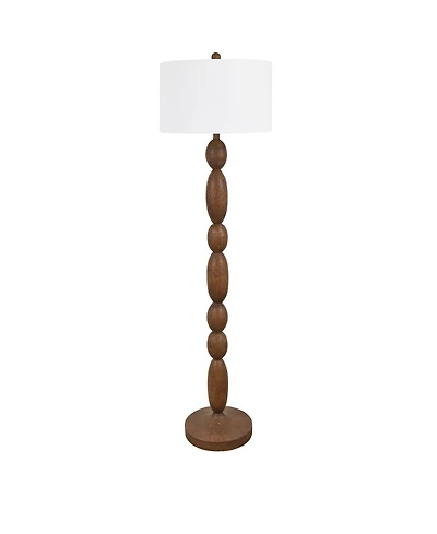 Evolution by Crestview Collection Madeline Resin Wood Floor Lamp