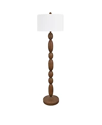 Evolution by Crestview Collection Madeline Resin Wood Floor Lamp