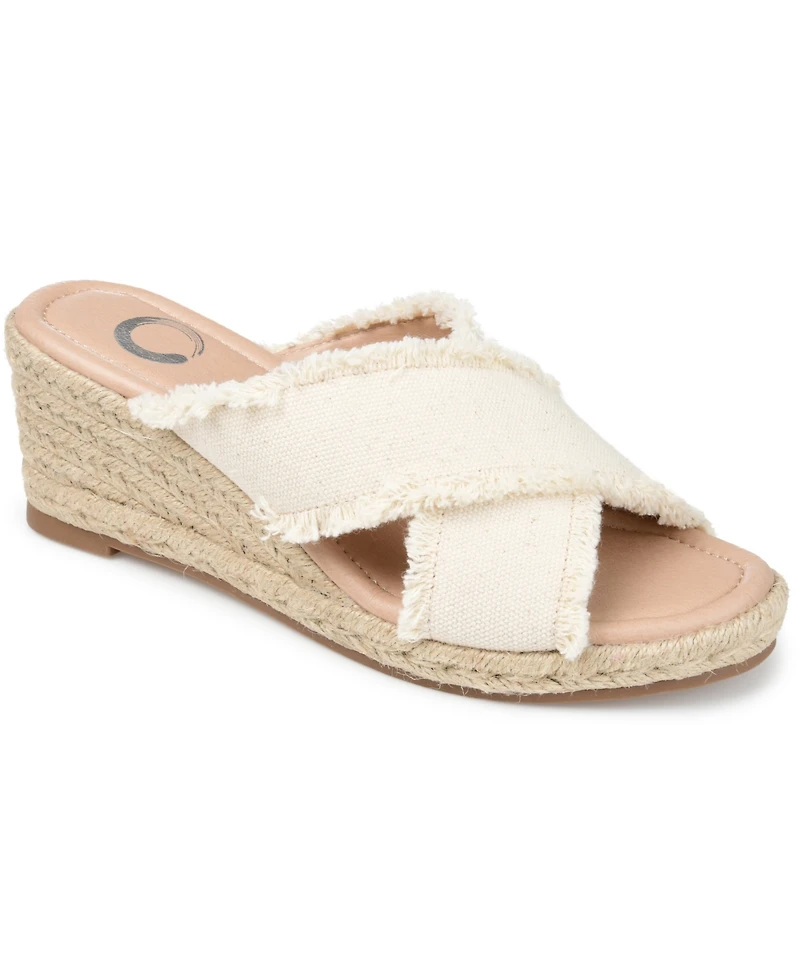 Journee Collection Women's Shanni Espadrille Wedge Sandals