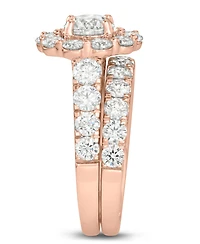 Certified Diamond Bridal Set (3 ct. t.w.) 18k White, Yellow and Rose Gold