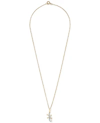 Wrapped Diamond Lizard 18" Pendant Necklace (1/10 ct. t.w.) in 10k Gold,Created for Macy's