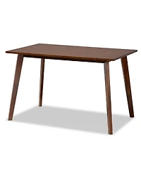 Lois Mid-Century Modern Transitional Fabric Upholstered 5 Piece Dining Set