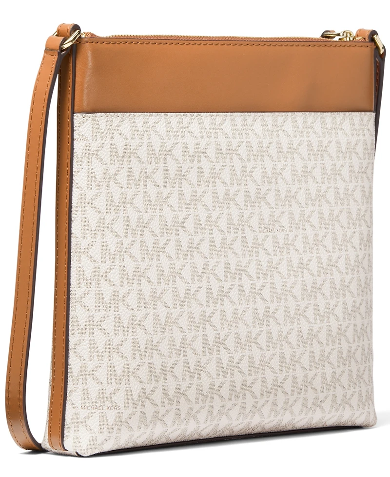 Logo Jet Set Charm Small North South Flat Crossbody