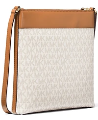 Logo Jet Set Charm Small North South Flat Crossbody