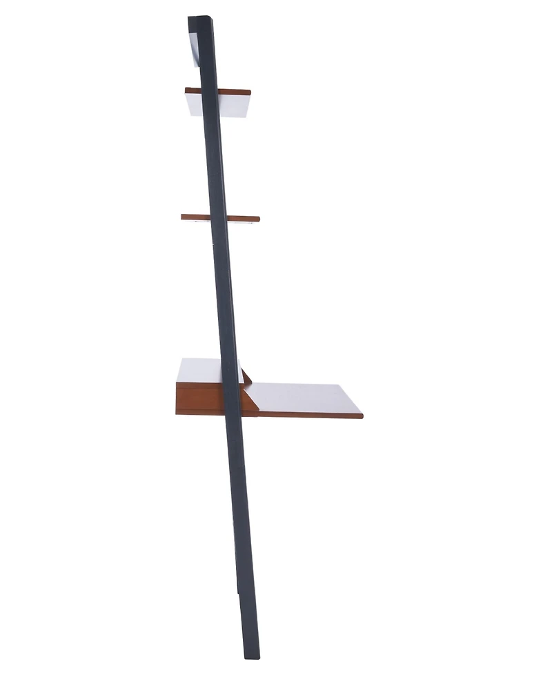 Pamella 2 Shelf Leaning Desk