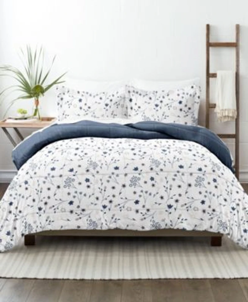 Ienjoy Home Forget Me Not Reversible Comforter Sets