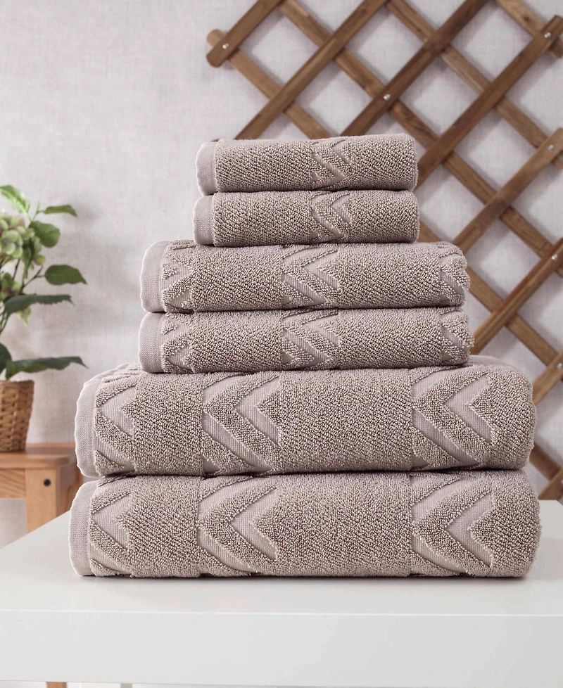 Ozan Premium Home Turkish Cotton Sovrano Collection 6-Pc. Bath Towel Sets