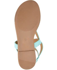 Journee Collection Women's Tangie Ankle Strap Flat Sandals